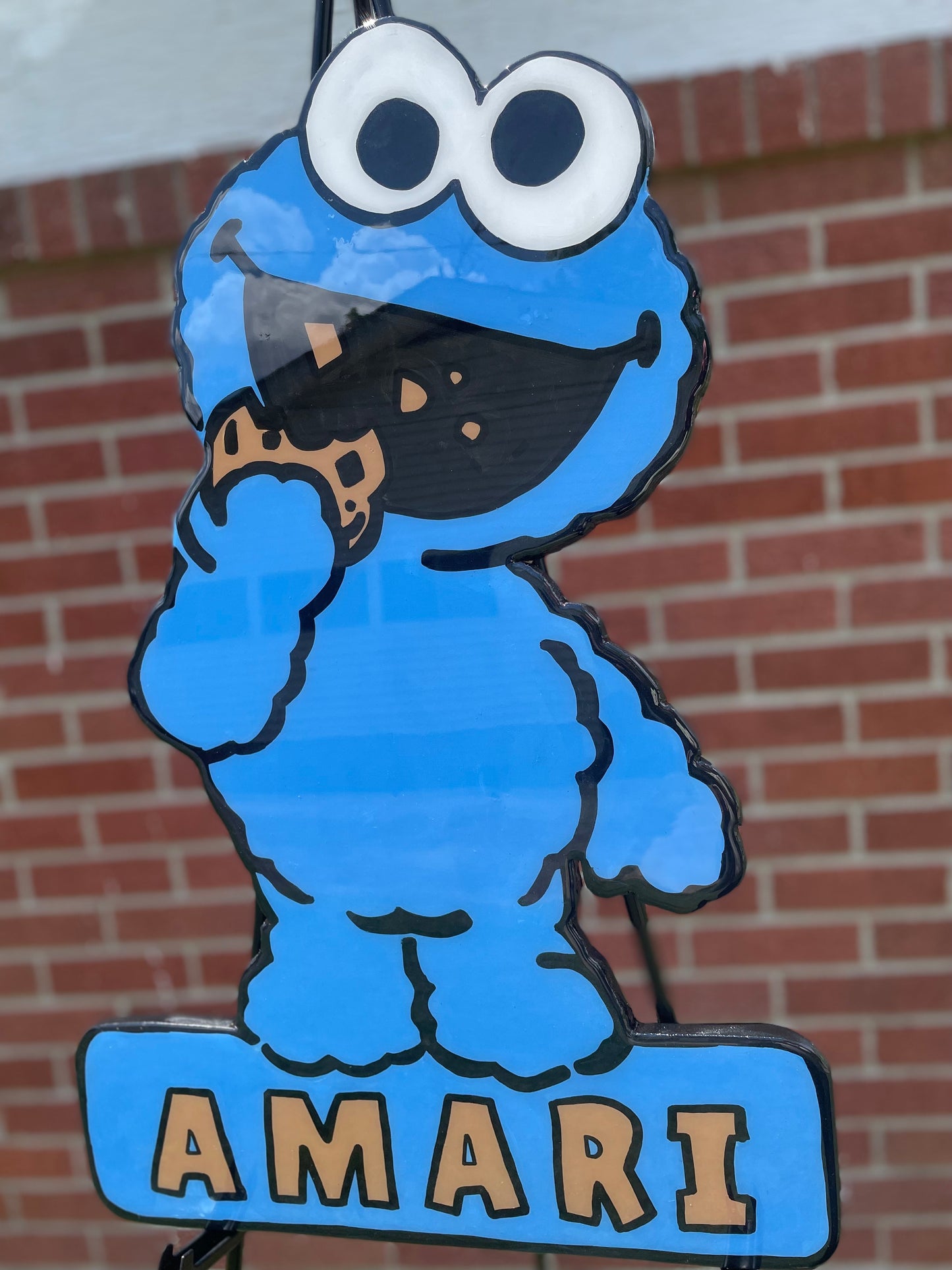 Cookie Monster Name Wall Art