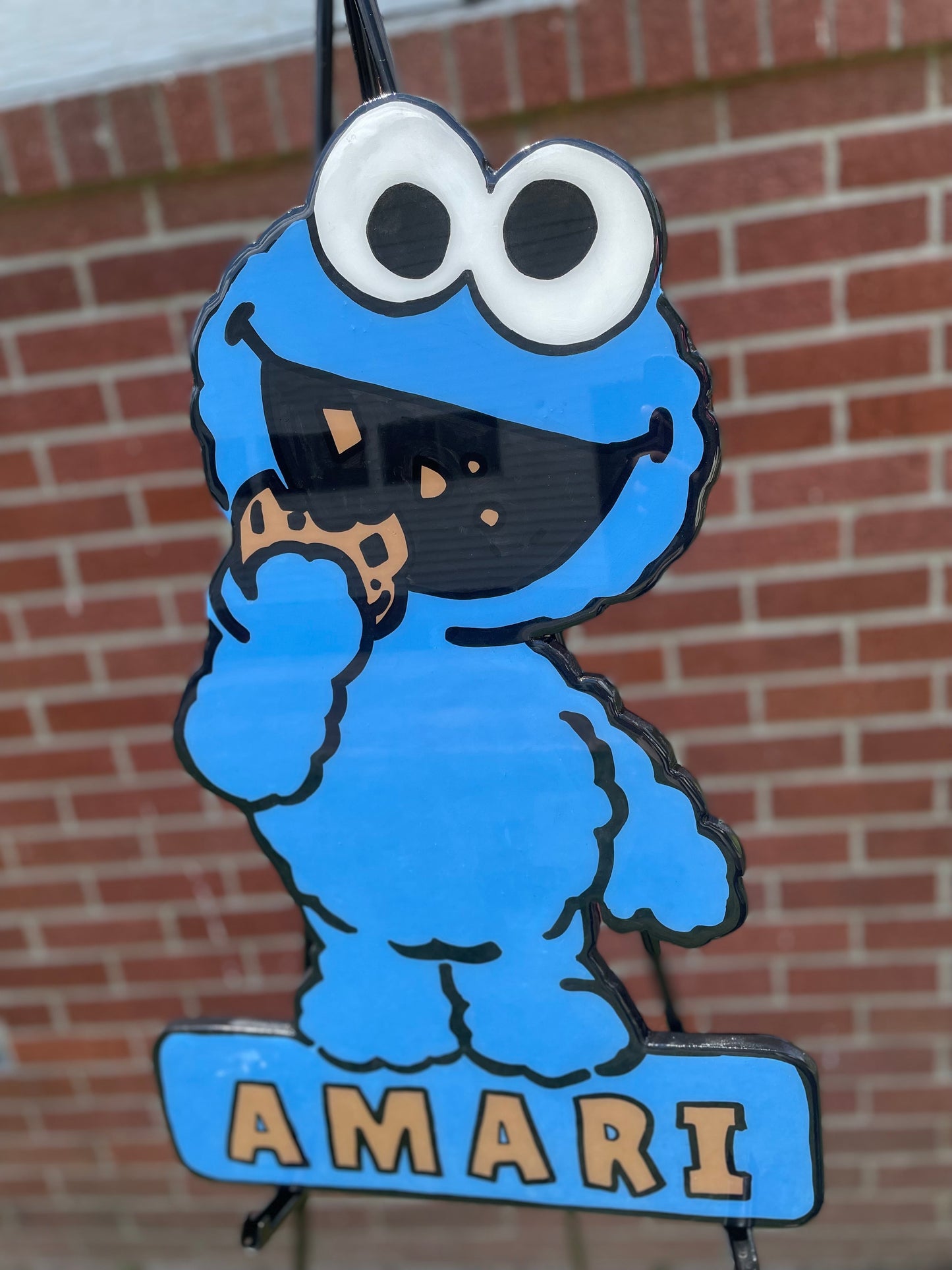 Cookie Monster Name Wall Art