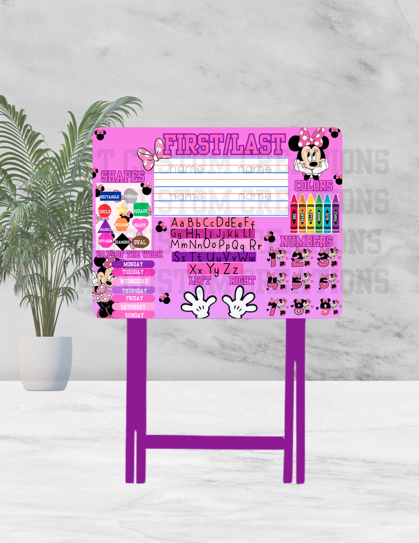 Custom Learning Table(All Characters)